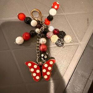 Minnie Mouse Butterfly Bag Charm